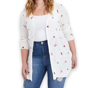 Torrid Button Front Cardigan Sweater- Mystic Icons